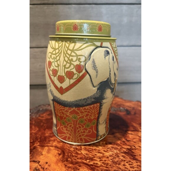 Williamson Elephant Tea Loving & Giving Collectible Tin  Williamson Tea Green Elephant Tin Container EMPTY